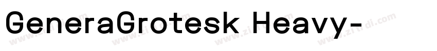 GeneraGrotesk Heavy字体转换